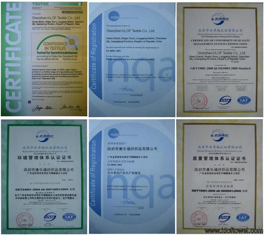 klof quality certifications