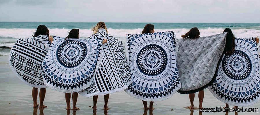 round beach towels